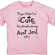 If You Think I Am Cute - Flower Youth T-Shirt