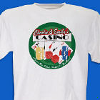 Poker Casino Personalized Adult T-shirt