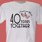 Years Together Personalized Anniversary T-shirt