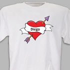 All Heart Personalized Adult T-shirt