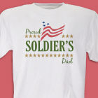 Proud Soldier's... Personalized Military T-shirt