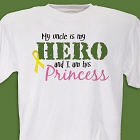 My Hero and His Princess Military Personalized Youth T-shirt