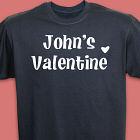 Personalized Valentine Adult T-shirt