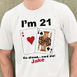 Card Me Personalized 21st Birthday T-Shirt 32349X
