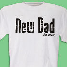 Personalized New Dad T-shirt