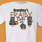 Fraidy Cats Personalized Halloween T-Shirt