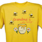 Personalized Little Honeys Yellow T-Shirt