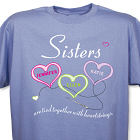 Personalized Sisters Heartstrings Violet T-Shirt
