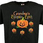 Pumpkin Patch Personalized Halloween Black T-Shirt 33643X