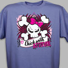 Personalized Chick with Attitude Graphic T-Shirt