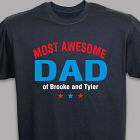 Personalized Most Awesome T-Shirt 34267X
