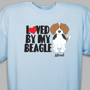 Personalized Loved By My Beagle T-Shirt