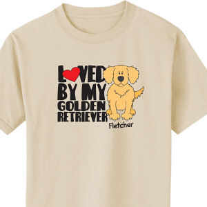 Personalized Loved By My Golden Retriever T-Shirt