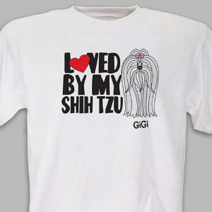 Personalized Loved By My Shih Tzu T-Shirt
