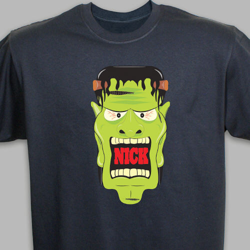 Personalized Halloween Frankenstein Kids T-Shirts
