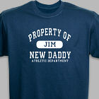 Personalized Property of New Dad Athletic Dept. T-Shirt 35902x