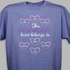 Personalized Heart Belongs To T-Shirt
