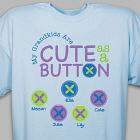 Personalized Cute As A Button T-Shirt