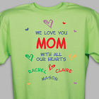 All Our Hearts Personalized T-Shirt