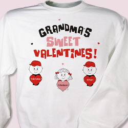 Sweet Valentines Personalized Valentine Sweatshirt