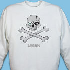 Personalized Skull and Crossbones Sweatshirt