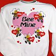 Bee Mine Hearts Sweatshirt