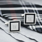 Black Border Designer Cuff Links D1111S