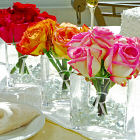 Engraved Glass Vase Wedding Centerpiece D3801