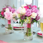 Engraved Flower Bouquet Reception Vase