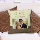Personalized Wedding Day Photo Throw Pillows