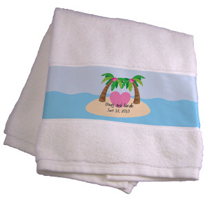 Personalized Honeymoon Bath Towel