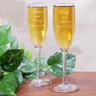 Wedding Couple Personalized Wedding Toasting Flutes