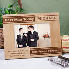 Personalized Best Man Wood Picture Frame