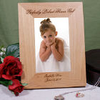 Perfectly Picked Flower Girl Personalized Wood Picture Frame