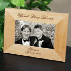Official Ring Bearer Personalized Wood Picture Frame