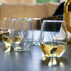 Engraved Stemless Wine Glasses