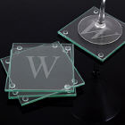 Engraved Glass Coasters D1158