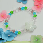 Little Girl's Flower Charm Bracelet DB9157SC