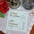 Personalized Just Married Drink Coasters G230867