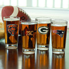 Engraved NFL Football Pint Glasses
