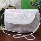 Embroidered Flower Girl Purse