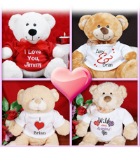 Personalized Valentine's Day Teddy Bears