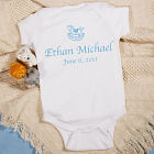 New Baby Boy Personalized Rocking Horse Infant Creeper