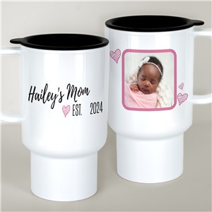 Personalized Travel Mug for Mom with Photo
