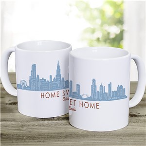 Personalized Chicago Skyline Word Art Mug 2219110