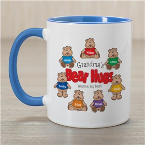 Bear Hugs Personalized Ceramic Coffee Mug | Customizable Coffee Mugs