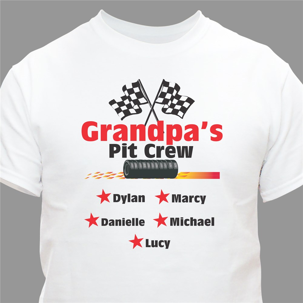 Pit Crew Personalized T-Shirt | Dad Shirt