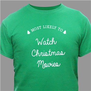 Most Likely To Christmas T-Shirt With Custom Text