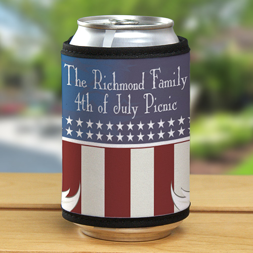 Personalized Can Wrap Koozie Custom Printed Can Coolers from