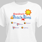 Beach Bums Personalized T-shirt